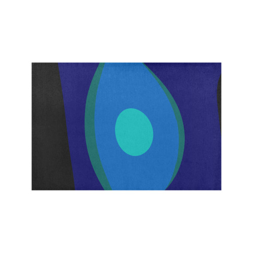 Dimensional Blue Abstract 915 Placemat 12’’ x 18’’ (Set of 6)
