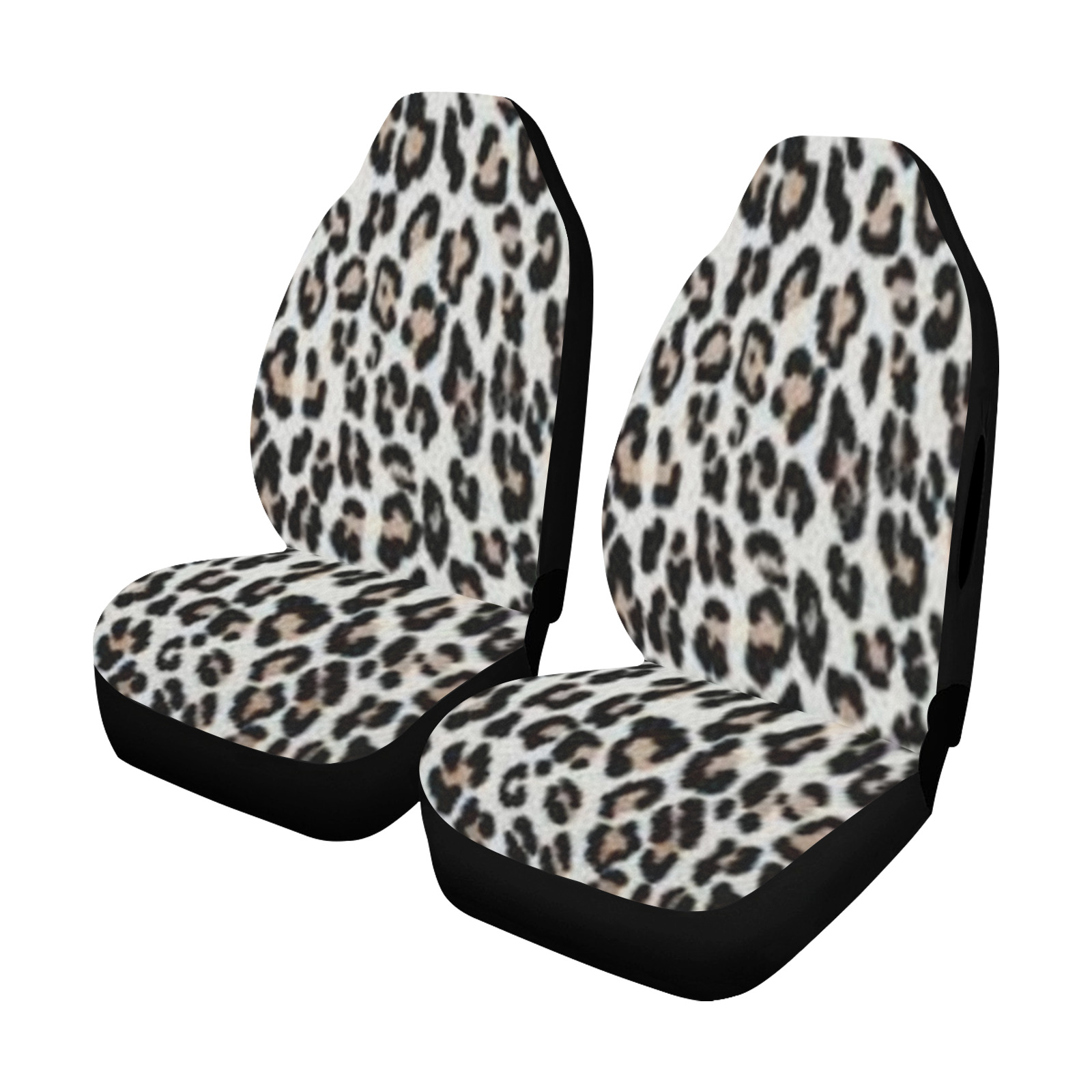 LEOPARD STYLE CAR CHAIR COVER Car Seat Cover Airbag Compatible (Set of 2)