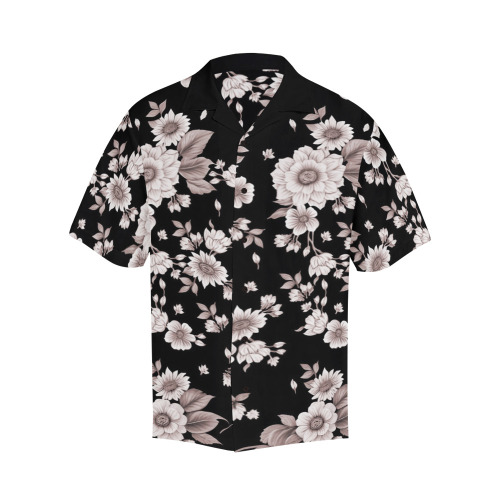 Flowers Hawaiian Shirt (Model T58)