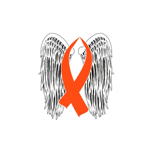 Winged Awareness Ribbon (Orange) Photo Panel for Tabletop Display 6"x8"