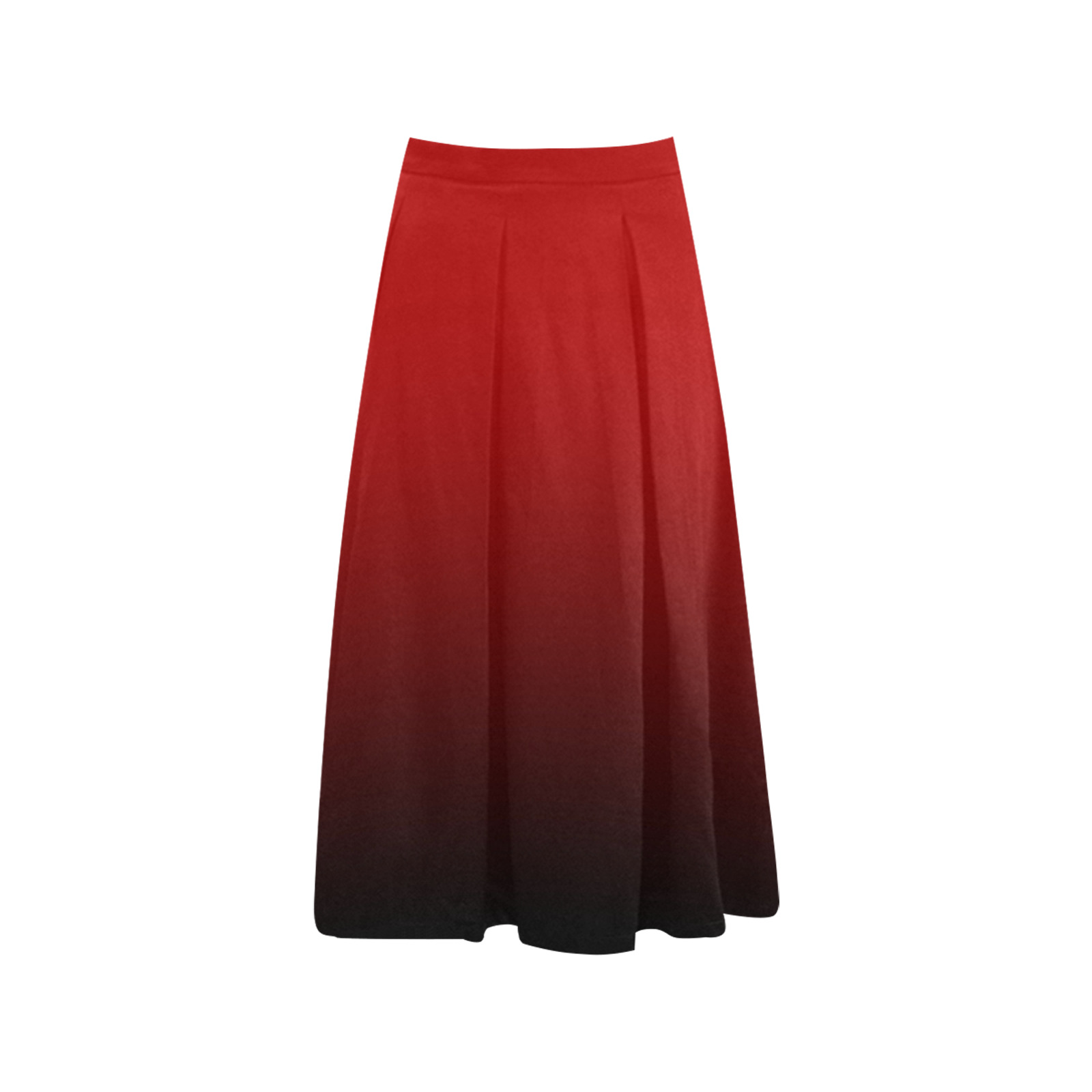 PENDENZA Red Mnemosyne Women's Crepe Skirt (Model D16)