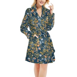 Autumnal_nature_III Women's All Over Print Night Robe