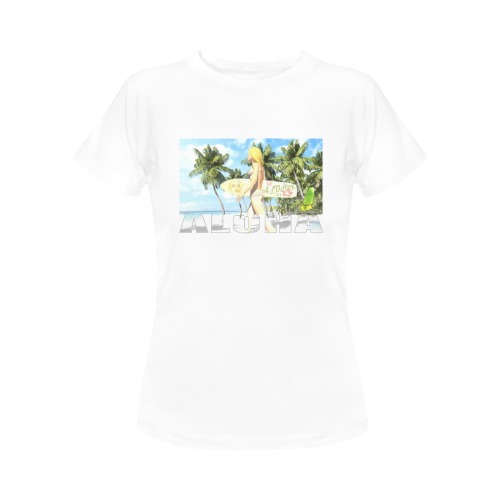 Aloha 01 Women's T-Shirt in USA Size (Front Printing Only)