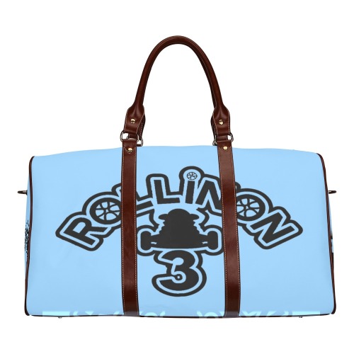 RollinOn3 Sky Blue Travel Bag Waterproof Travel Bag/Small (Model 1639)