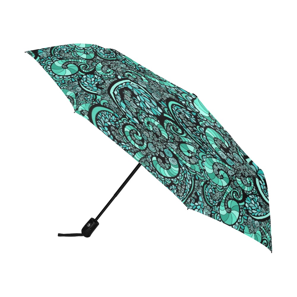 Seafoam Shores Anti-UV Auto-Foldable Umbrella (U09)