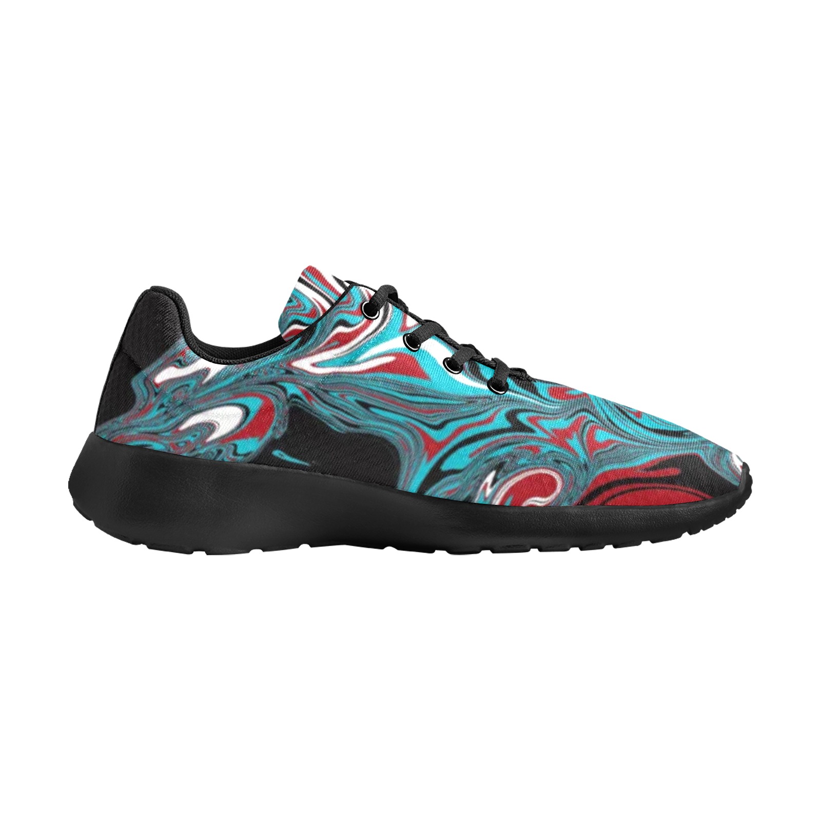 Dark Wave of Colors Women's Athletic Shoes (Model 0200)