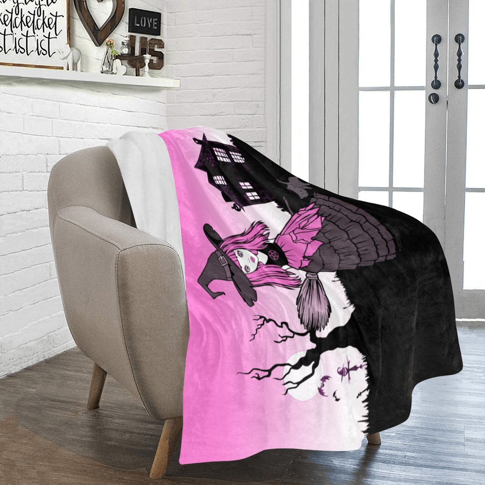 Pink Sky Cheeky Witch® Ultra-Soft Micro Fleece Blanket 50"x60"