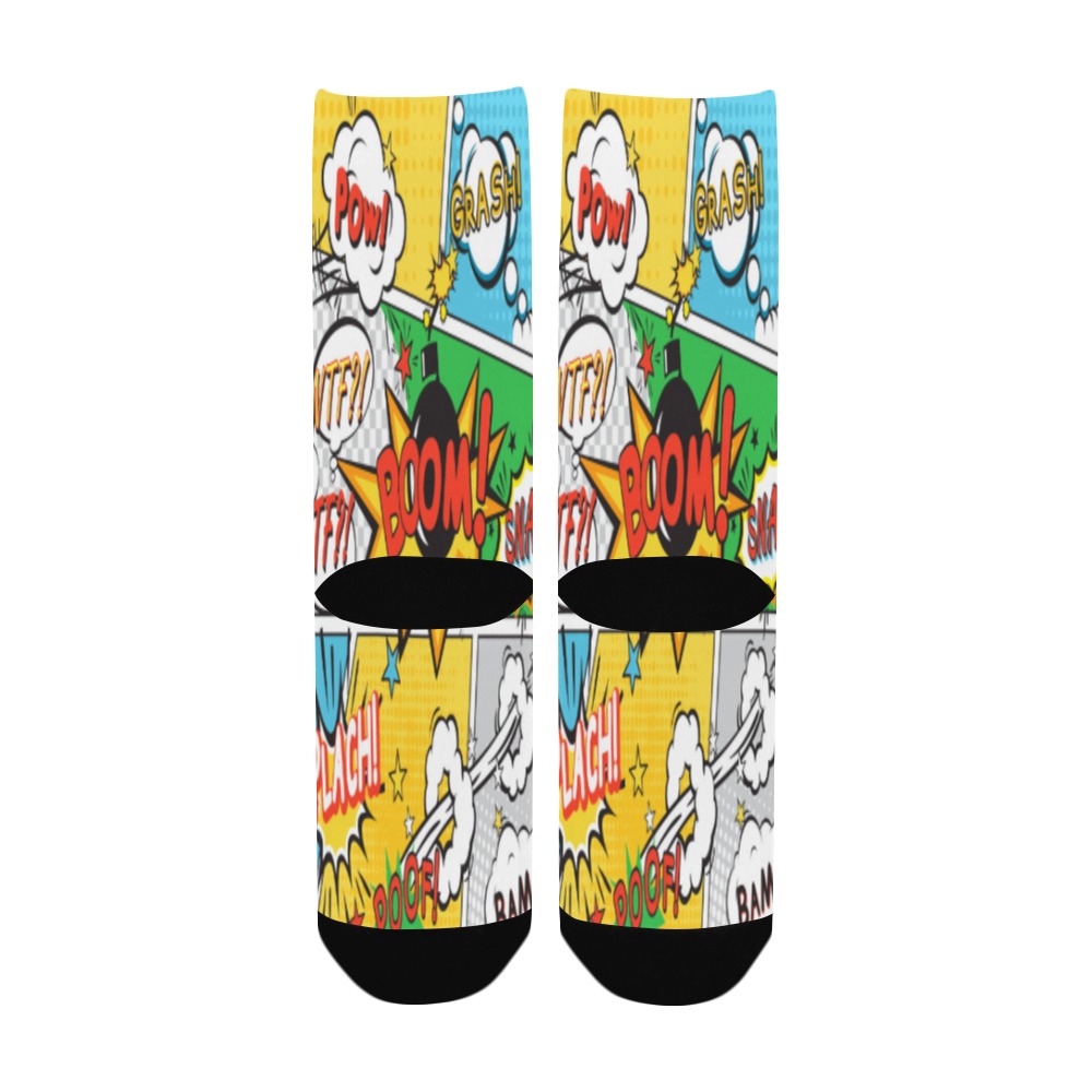 Comic page speech bubbles Collectable Fly Women's Custom Socks