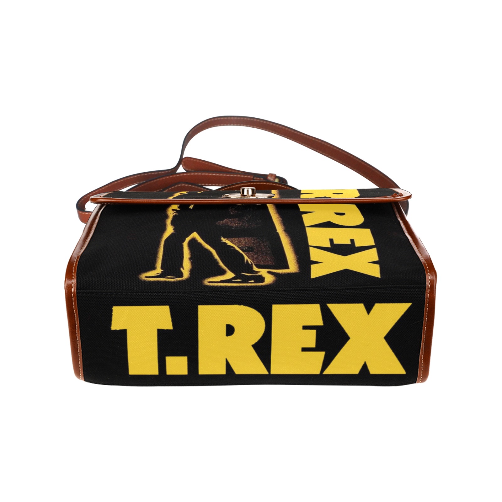 MARC BOLAN & T.REX ELECTRIC WARRIOR Waterproof Canvas Bag-Brown (All Over Print) (Model 1641)