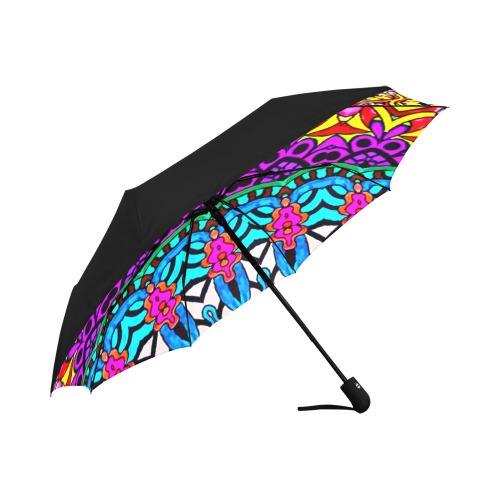 Hearts Lace Flowers Anti-UV Auto-Foldable Umbrella (Underside Printing) (U06)