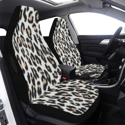LEOPARD STYLE CAR CHAIR COVER Car Seat Cover Airbag Compatible (Set of 2)