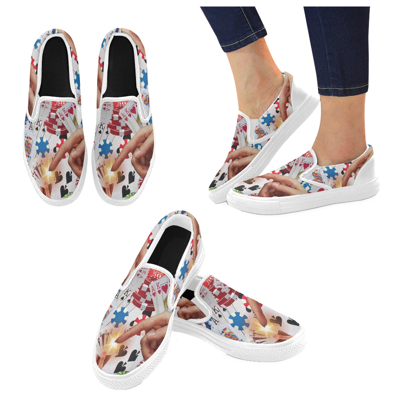 New Women's Unusual Slip-on Canvas Shoes (Model 019)