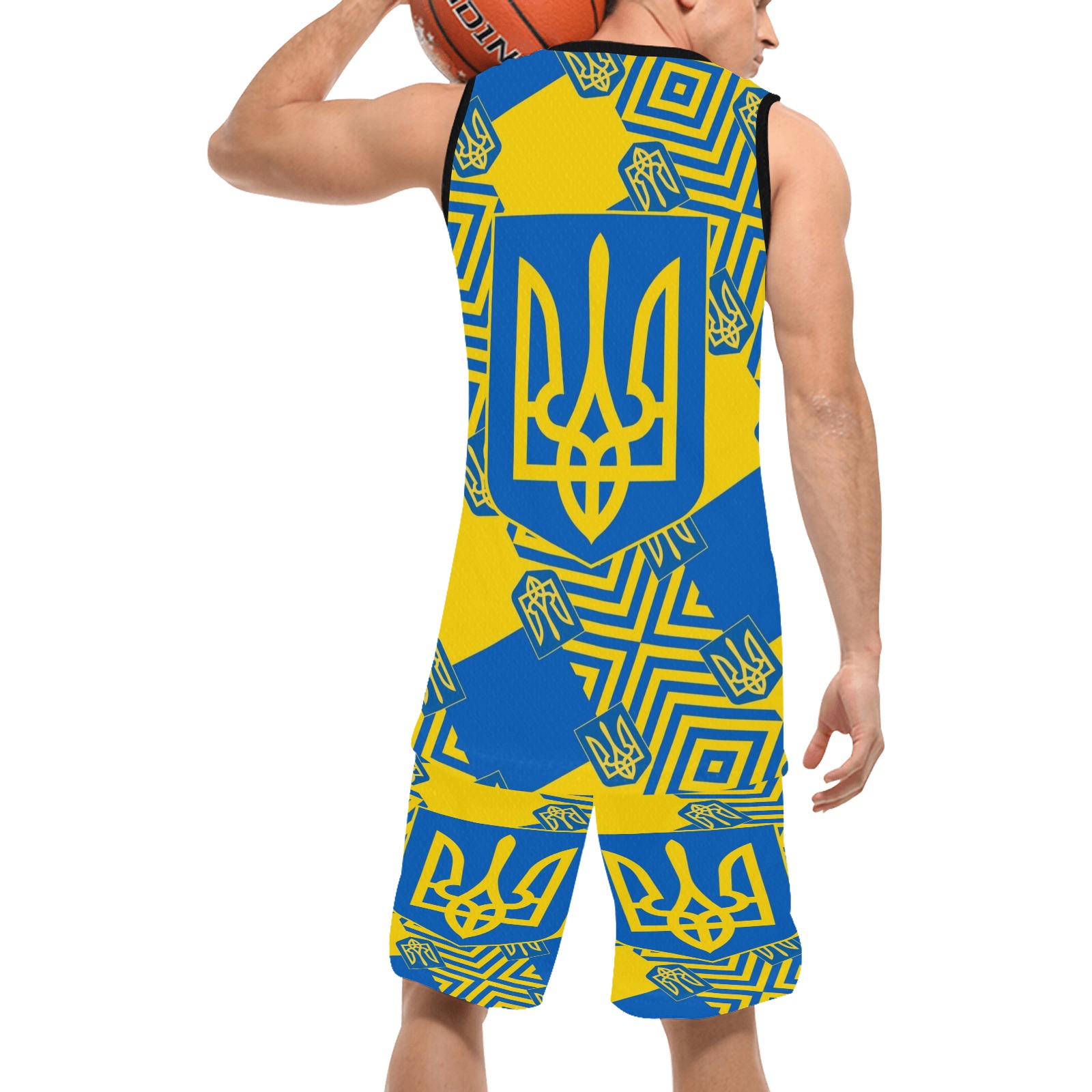 UKRAINE 2 Basketball Uniform with Pocket