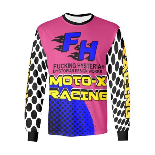 FH MOTO X Men's All Over Print Long Sleeve T-shirt (Model T51)
