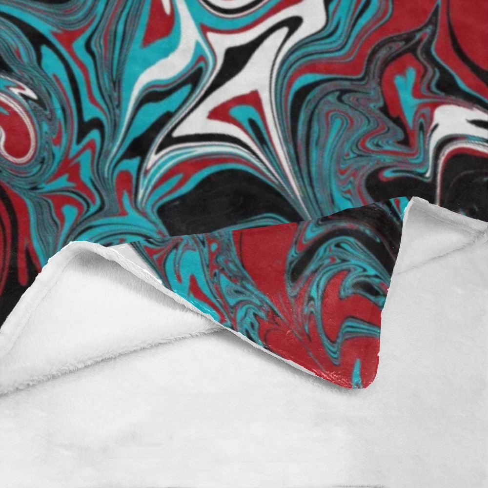 Dark Wave of Colors Ultra-Soft Micro Fleece Blanket 30''x40''