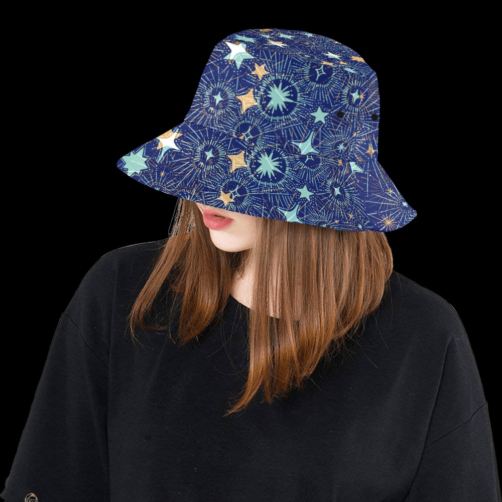 Starry dark I_low All Over Print Bucket Hat