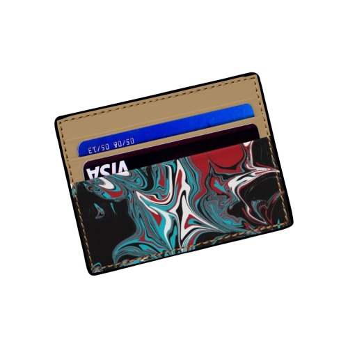 Dark Wave of Colors Card Holder