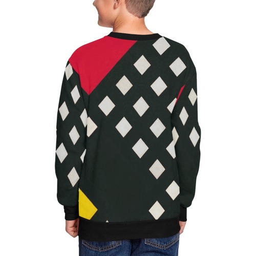 Counter-composition XV by Theo van Doesburg- Kids' All Over Print Sweatshirt (Model H37)