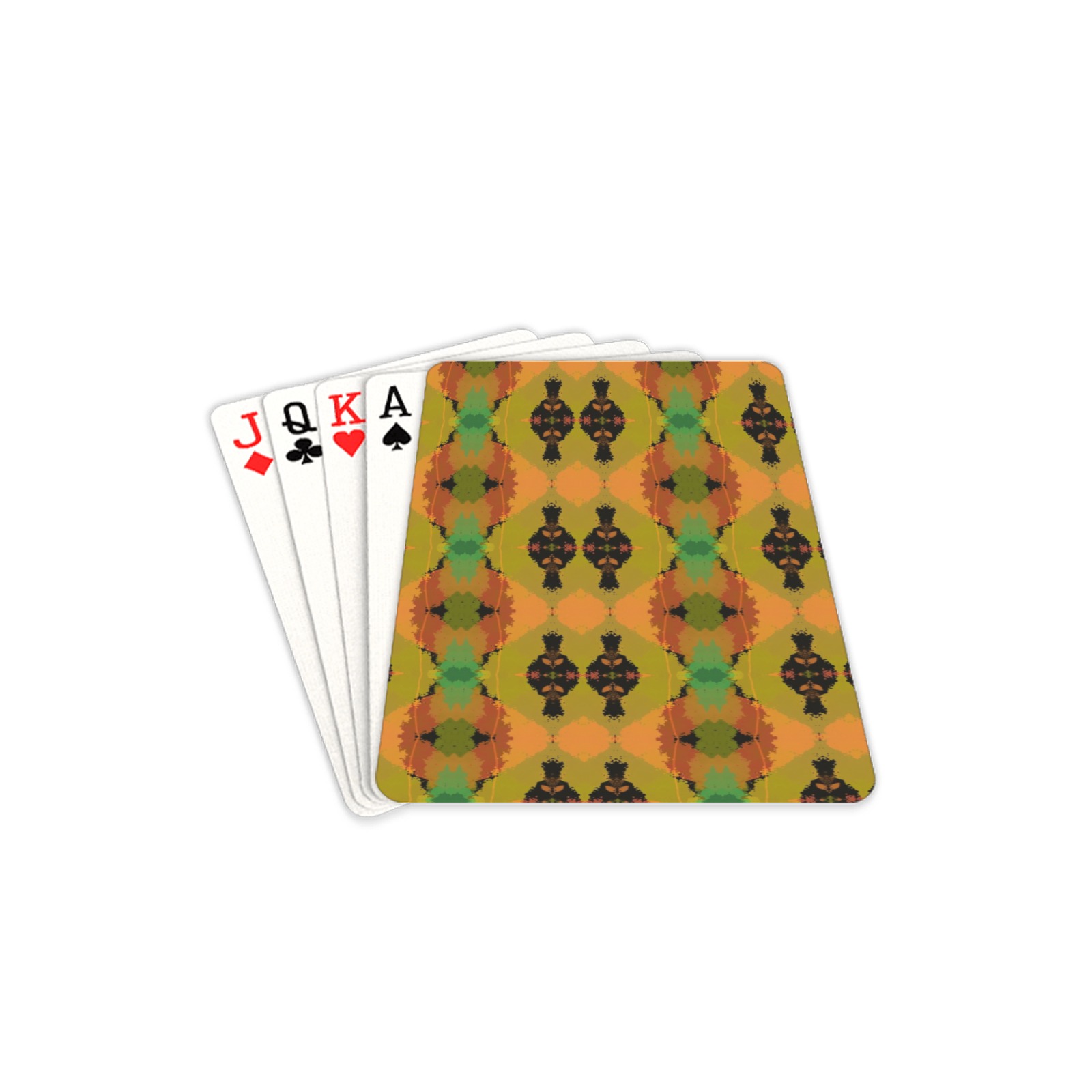 Tribal inspired pattern Playing Cards 2.5"x3.5"