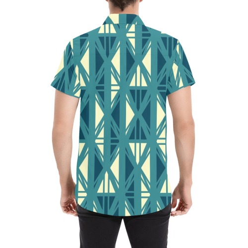 Tribal Abstract Shirt Men's All Over Print Short Sleeve Shirt (Model T53)