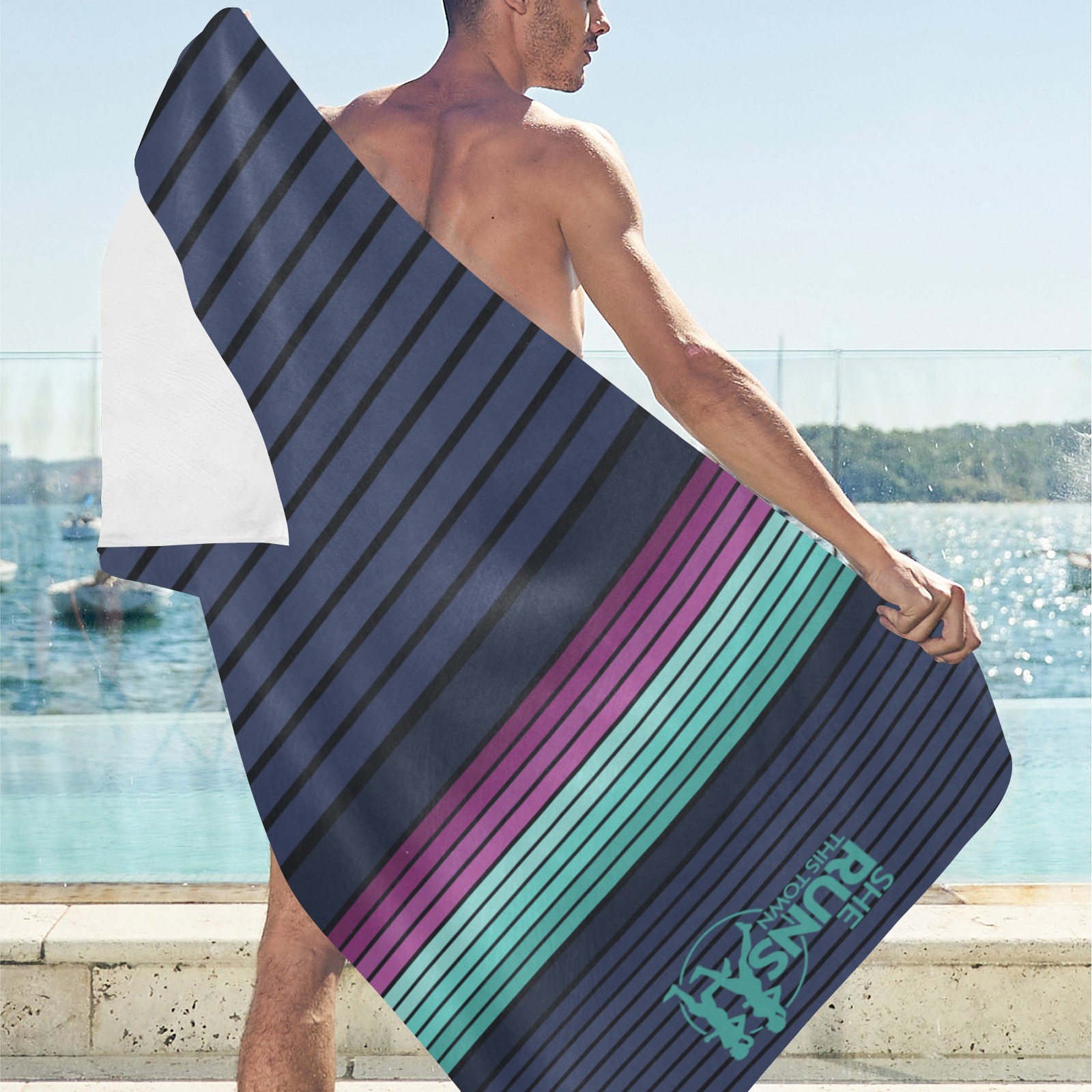 Striped Towel Beach Towel 30"x 60"