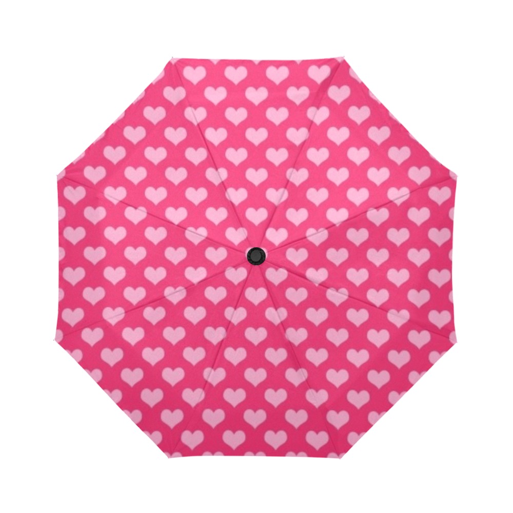hearts Auto-Foldable Umbrella (Model U04)