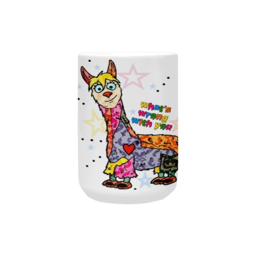 Alpaca Pop Art Fun by Nico Bielow Custom Ceramic Mug (15OZ)