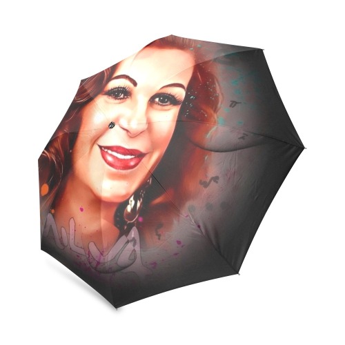 Milva Pop Art by Nico Bielow Foldable Umbrella (Model U01)
