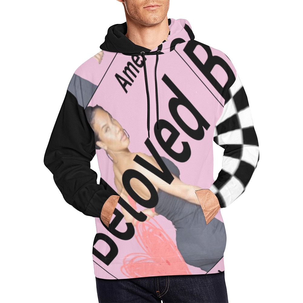 Beloved All Over Print Hoodie for Men (USA Size) (Model H13)