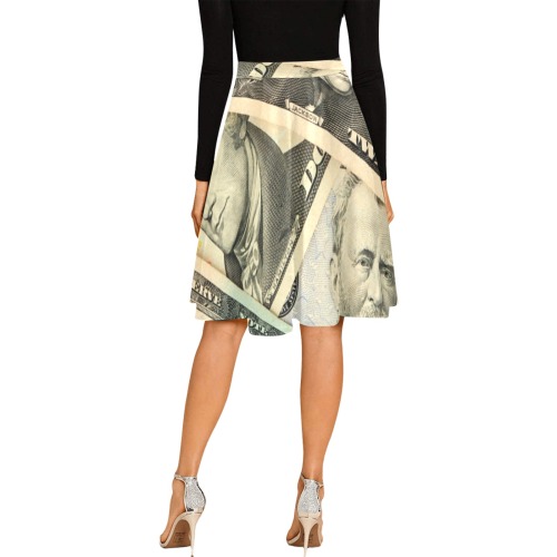 US PAPER CURRENCY Melete Pleated Midi Skirt (Model D15)