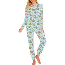 Funny Sloth Women's All Over Print Pajama Set