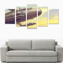 BATTLE OVER LONDON 5 Canvas Print Sets D (No Frame)