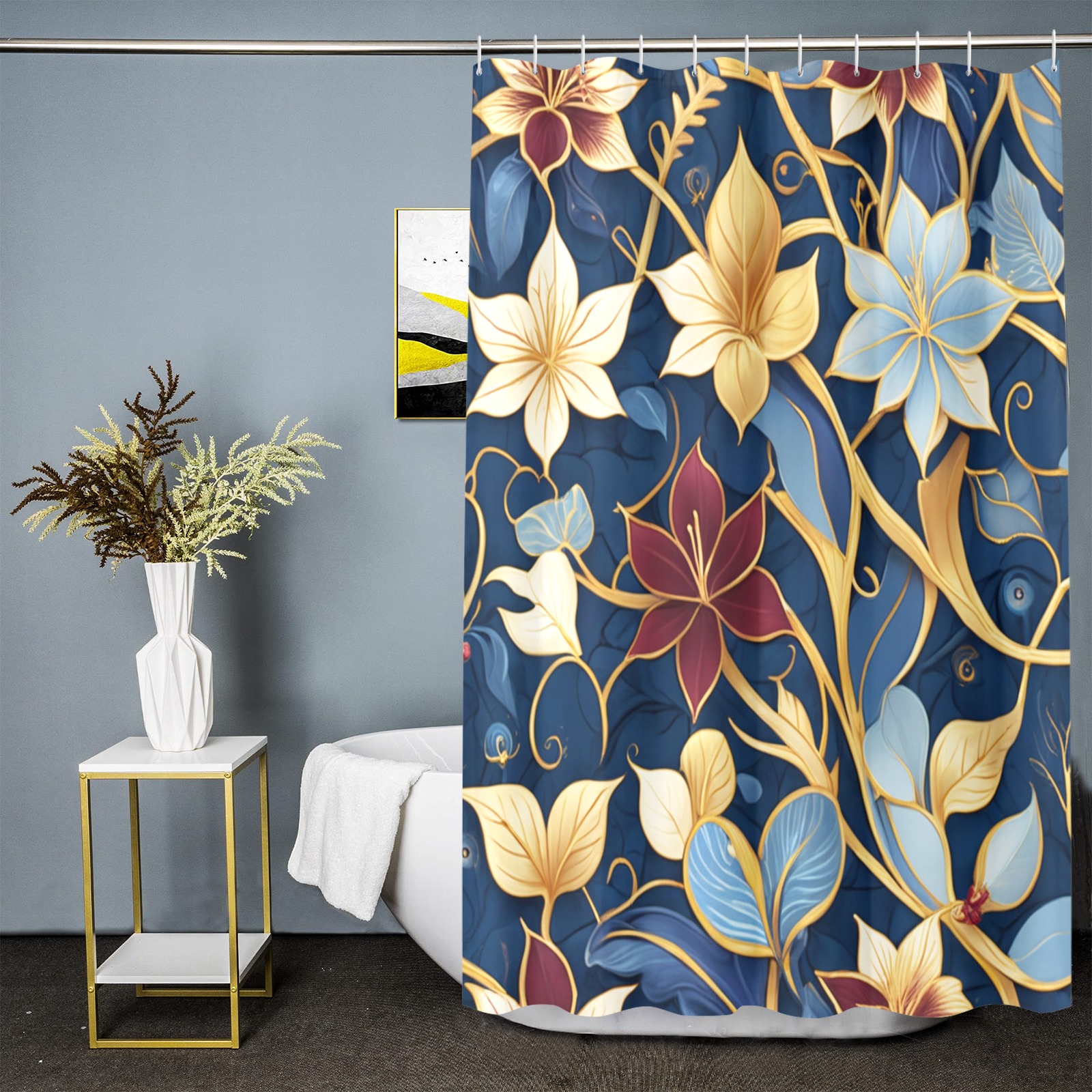 Fabulous Florals 37 Shower Curtain 66"x72"