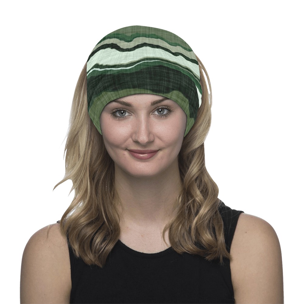 Camo brushstrokes green 3 Multifunctional Headwear