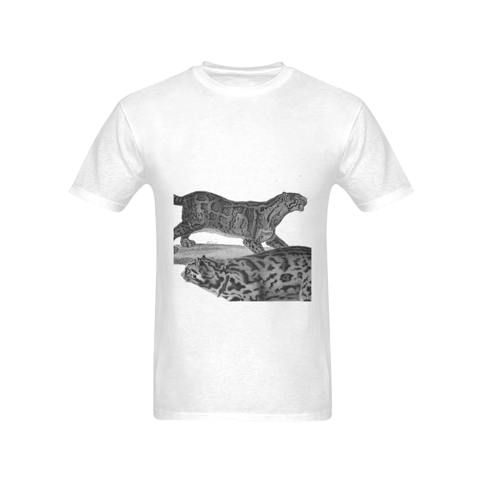 lions and tigers 2 2 fixed tiger on front Men's T-Shirt in USA Size (Two Sides Printing)