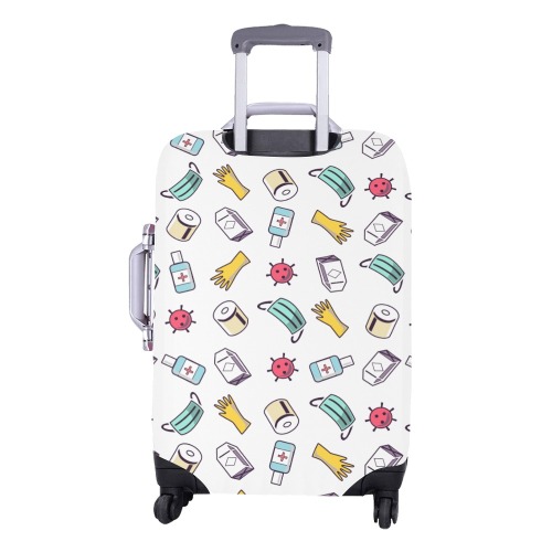 Covid-19 Pattern Fashion Trend Luggage Cover/Medium 22"-25"