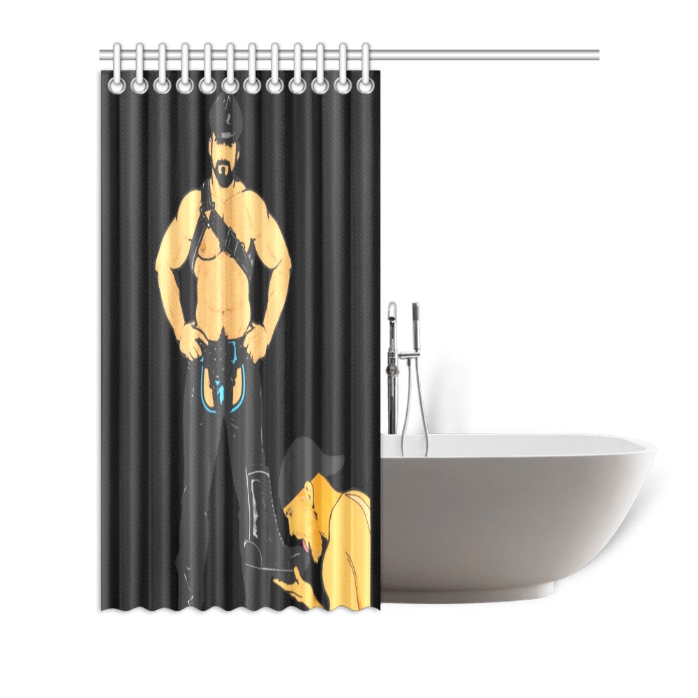 Leather Men by Fetishworld Shower Curtain 72"x72"