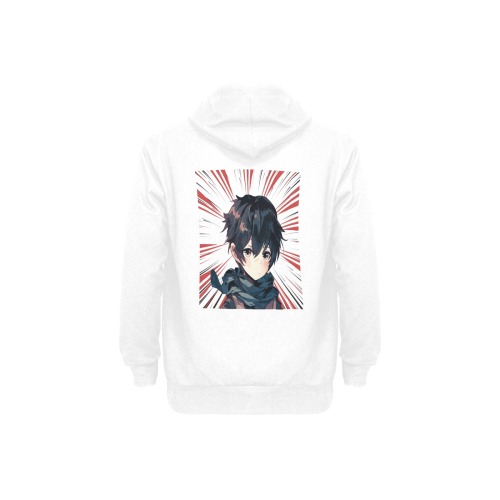 Anime Men's Long Sleeve Fleece Hoodie (Model H55)