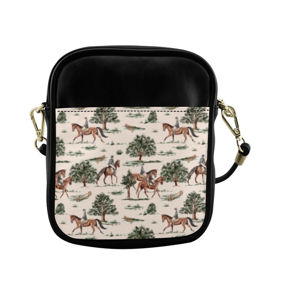 Equestrian Horses Ladies Sling Bag Sling Bag (Model 1627)