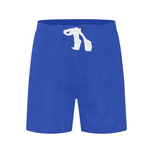 color Egyptian blue Men's Mid-Length Beach Shorts (Model L47)
