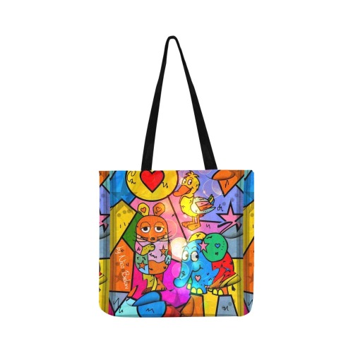 Friends Pop Art by Nico Bielow Reusable Shopping Bag Model 1660 (Two sides)