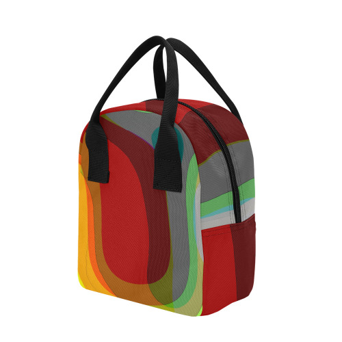 Colorful Abstract 118 Zipper Lunch Bag (Model 1689)