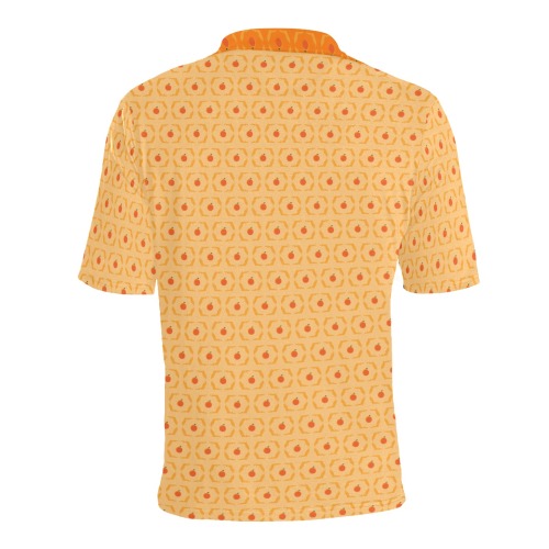 Florida Oranges Men's All Over Print Polo Shirt (Model T55)