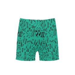 PATTERN MOSTRINI verde Little Boys' Swimming Trunks (Model L57)