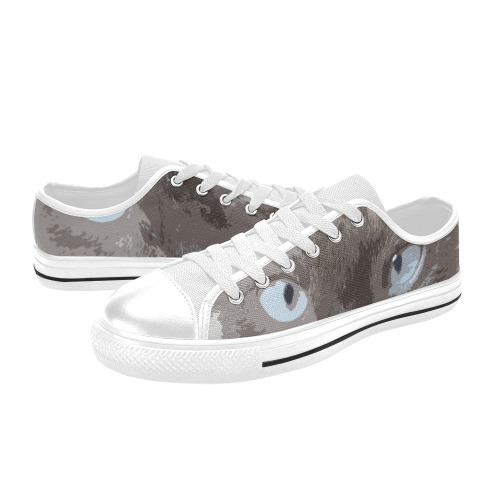 catdesign Low Top Canvas Shoes for Kid (Model 018)