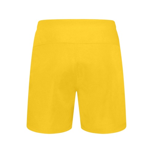 color mango Men's Mid-Length Beach Shorts (Model L47)