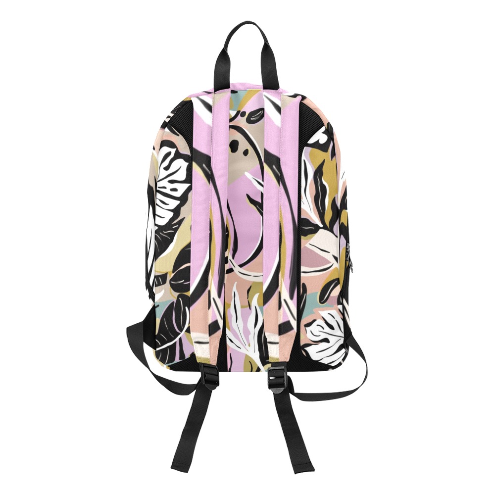 Tropical modern simple graphic Large Capacity Travel Backpack (Model 1691)