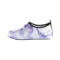 Lavender marbling Women's Slip-On Water Shoes (Model 056)