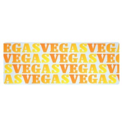 Golden Las VEGAS / Blue Kitchen Mat 48"x17"