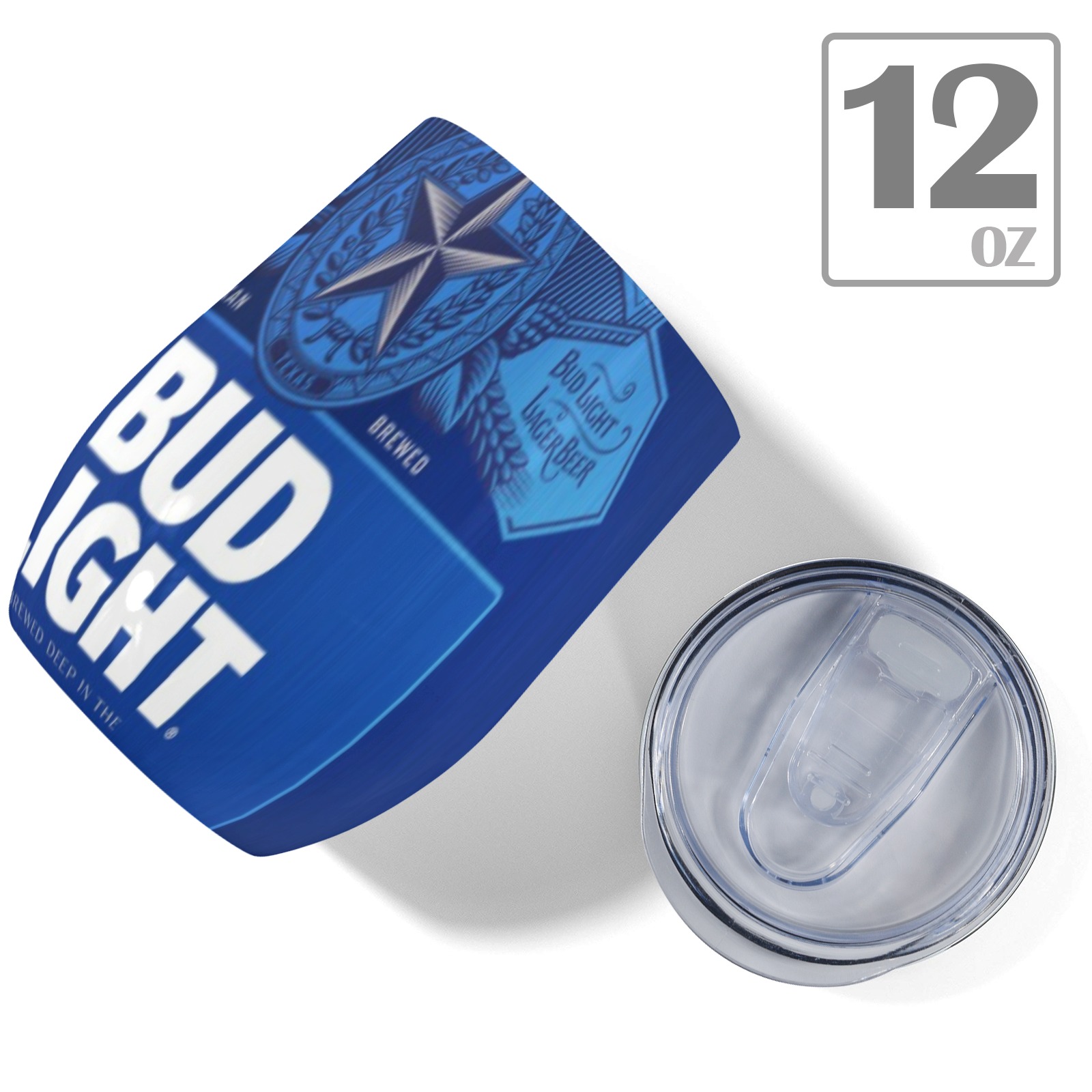 Bud Light cup 12oz Wine Tumbler